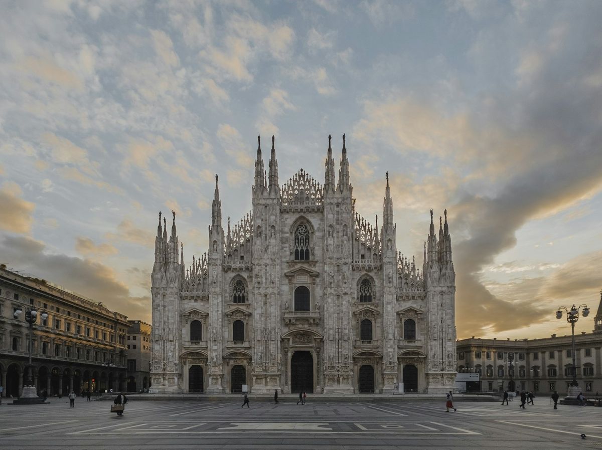 View over Milan with the Duomo